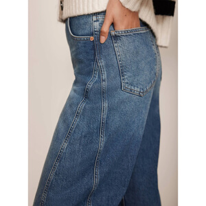 Mint Velvet Mid Indigo Barrel Leg Jeans